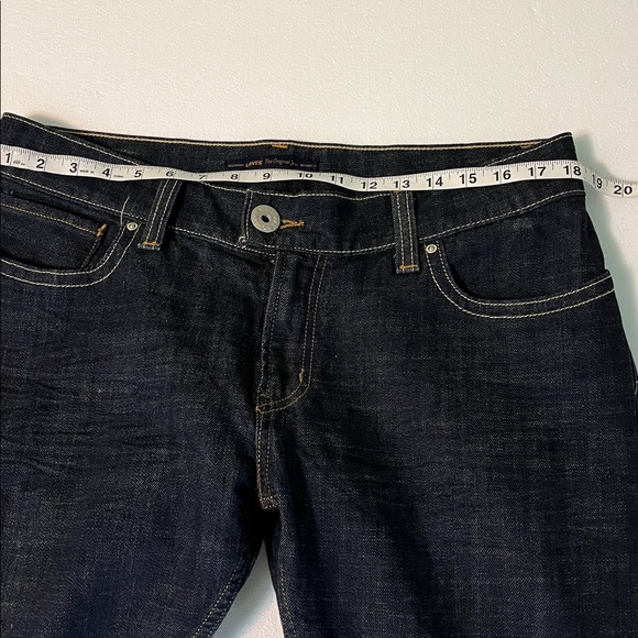 Levi's Classic Indigo Denim 542 Tilted Flare size 14 - Picture 9 of 12